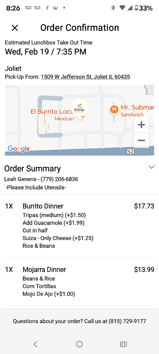 Menu El Burrito Loco-1